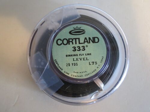 Vintage 1960's - 1970's Cortland 333  Sinking Fly Line 25 Yards - L7S - New - Picture 1 of 7