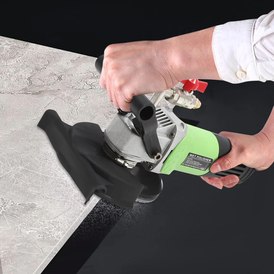 Nass-Steinschleifer Na?polierer Schleifmaschine m. 7* 4'' Nassschleifscheiben DE - Bild 2 von 4