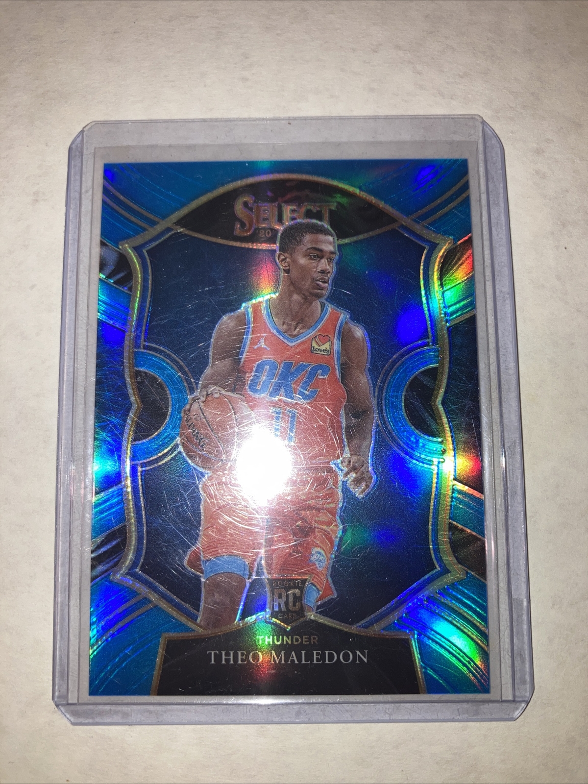 2020-21 Panini Select Concourse Light Blue Prizm /299 Theo Maledon #94 Rookie RC