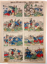 Franco-Prussian War - Battles - Imag. PELLERIN - EPINAL - 40x30 - 1870's