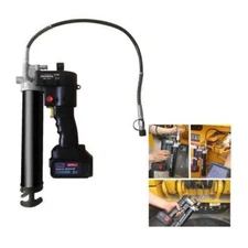 21V Portable Electric Grease Gun 10000PSI Oil-Filling Tool with Lock Button