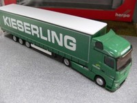 1/87 Herpa Mercedes-Benz Actros Streamspace 2.5 Lowlinerplanen-Sattelzug ...