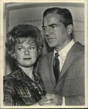 1962 Press Photo Marilyn Erskine and Dana Andrews, Actors - nox19656