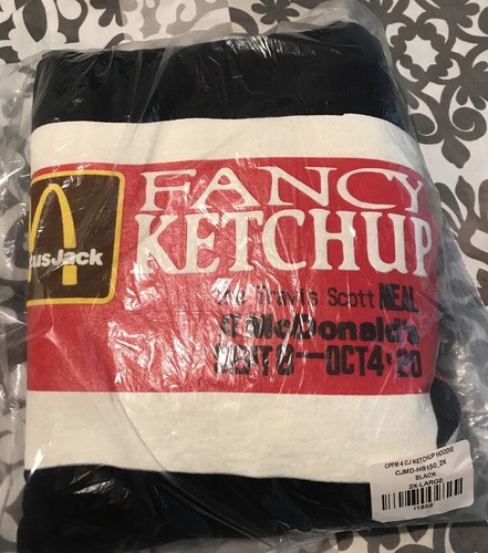 travis scott x cpfm 4 cj ketchup hoodie black