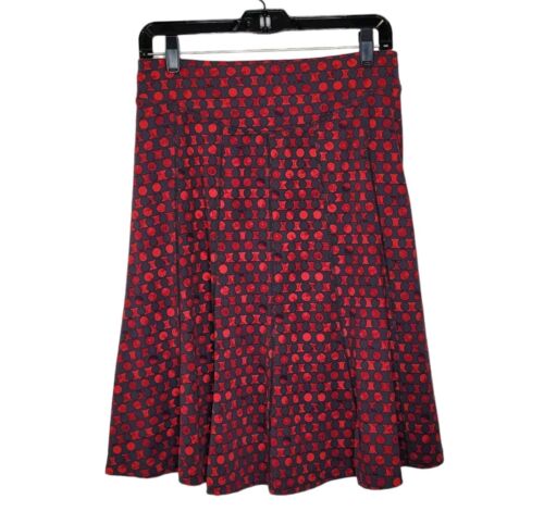 Title Nine Aline Swing Skirt S Red Polkadot