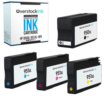 4PK Compatible OSI 950XL 951XL Ink Cartridges for HP OfficeJet 8600 8610 8615