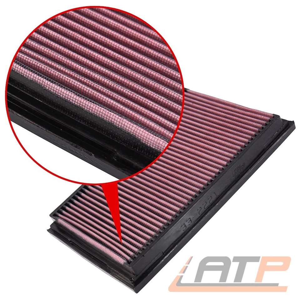 K&N SPORTLUFTFILTER SPORT LUFTFILTER TAUSCHFILTER SPORTFILTER AIR FILTER 33-2221 - Bild 3 von 4