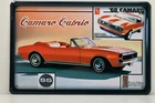 1968 CHEVROLET CAMARO SS CABRIOLET METAL PLATE