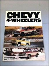 1977 Chevrolet Truck Blazer Suburban 4-wheelers Sales Brochure Catalog - Chevy