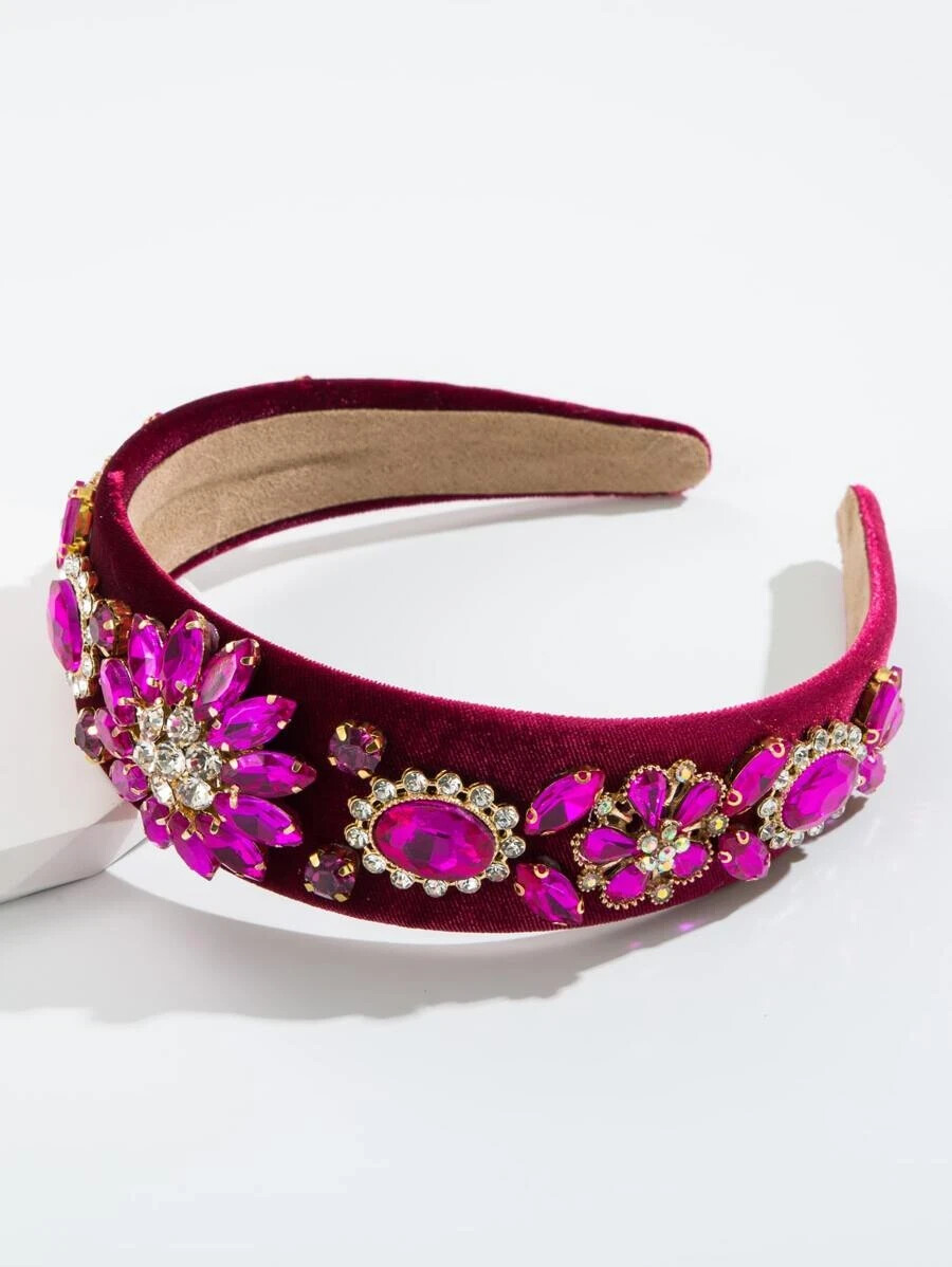 PINK JEWEL WIDE HEADBAND NWT eBay