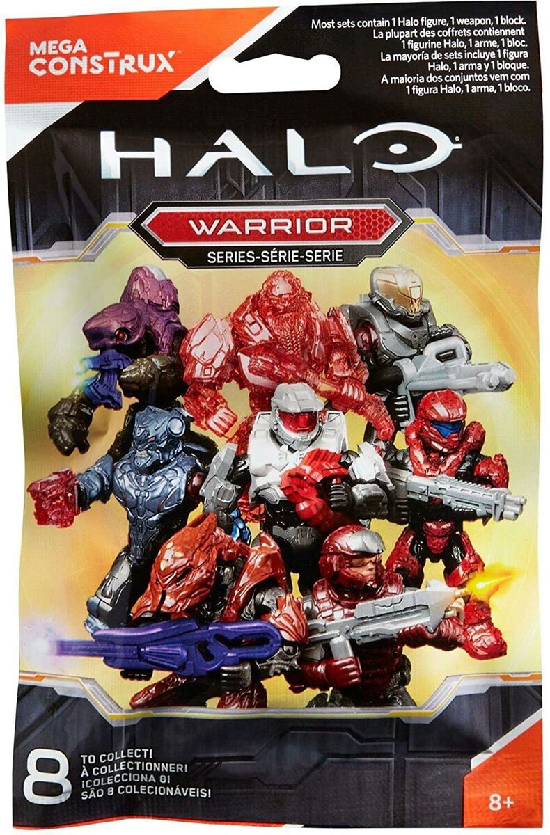 Halo Mega Construx Micro Action Figures Warrior Series CNC84 Blind Bag (2  Pack)