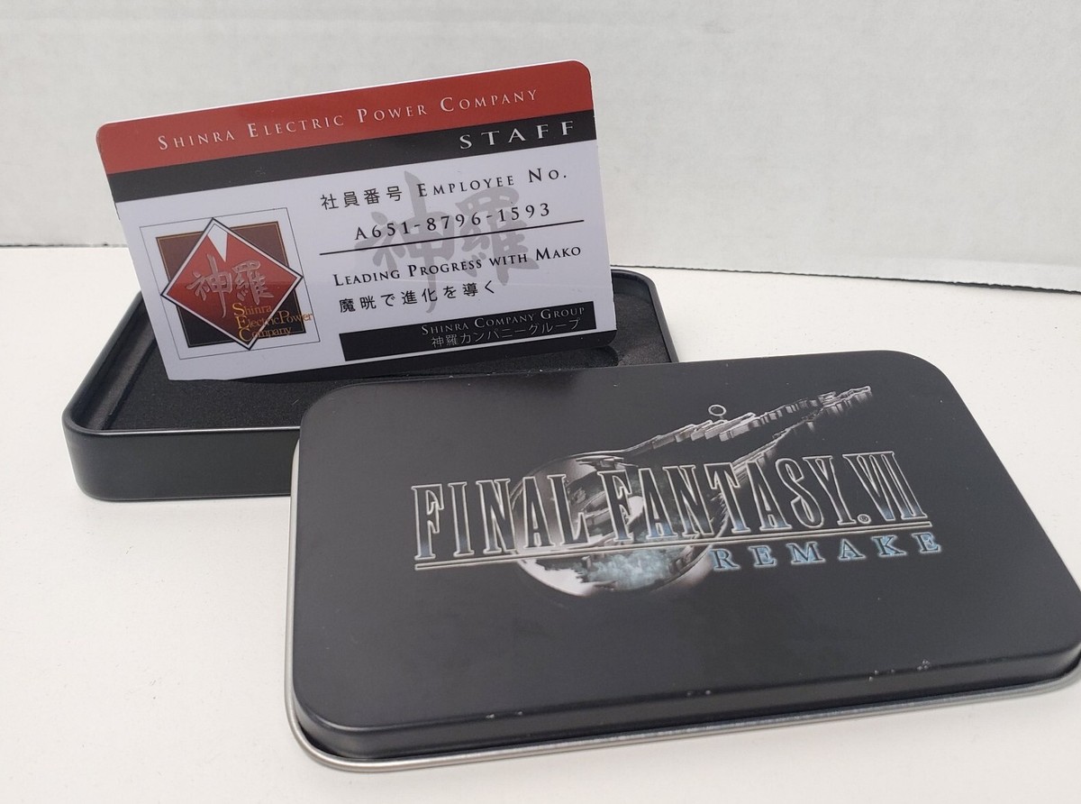 ファイナルファンタジー7 アドベントチルドレン 新羅カンパニー社員証 Final Fantasy 7 VII Remake Employee Company Staff Business