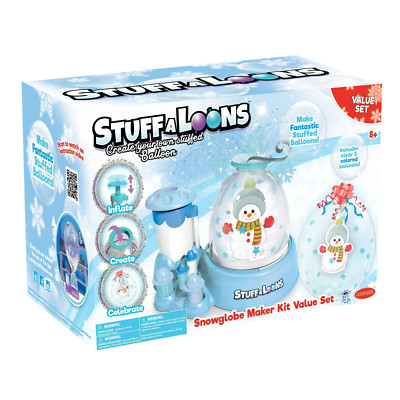 Stuff-A-Loons Snowglobe Maker Kit Value Set (Snowman & Gingerbread Man), New