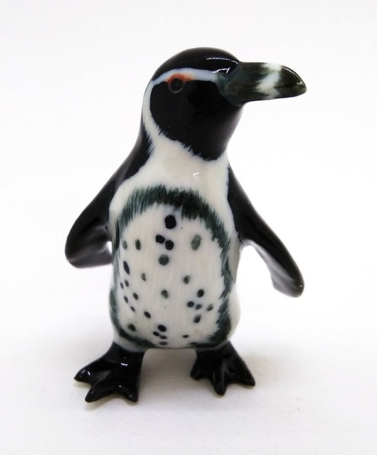 Miniature Little Penguin Figurine Collectible Ceramic Animal Decor