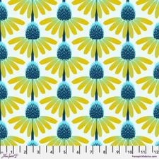 Fat Quarter Free Spirit Anna Maria Horner Echinacea Maize Yellow Quilt Cotton
