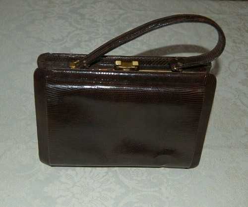 Borsa da donna in lucertola, vintage, anni 50, vedi misura, usata | eBay