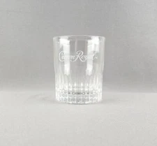 Crown Royal Glasses Old Fashioned Canadian Whisky Ribbed Lowball Embossed Rocks
