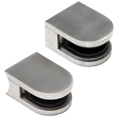 GLASHALTER EDELSTAHL Glasklemme Edelstahl Geländer V2A Glasklemmhalter ROSTFREI