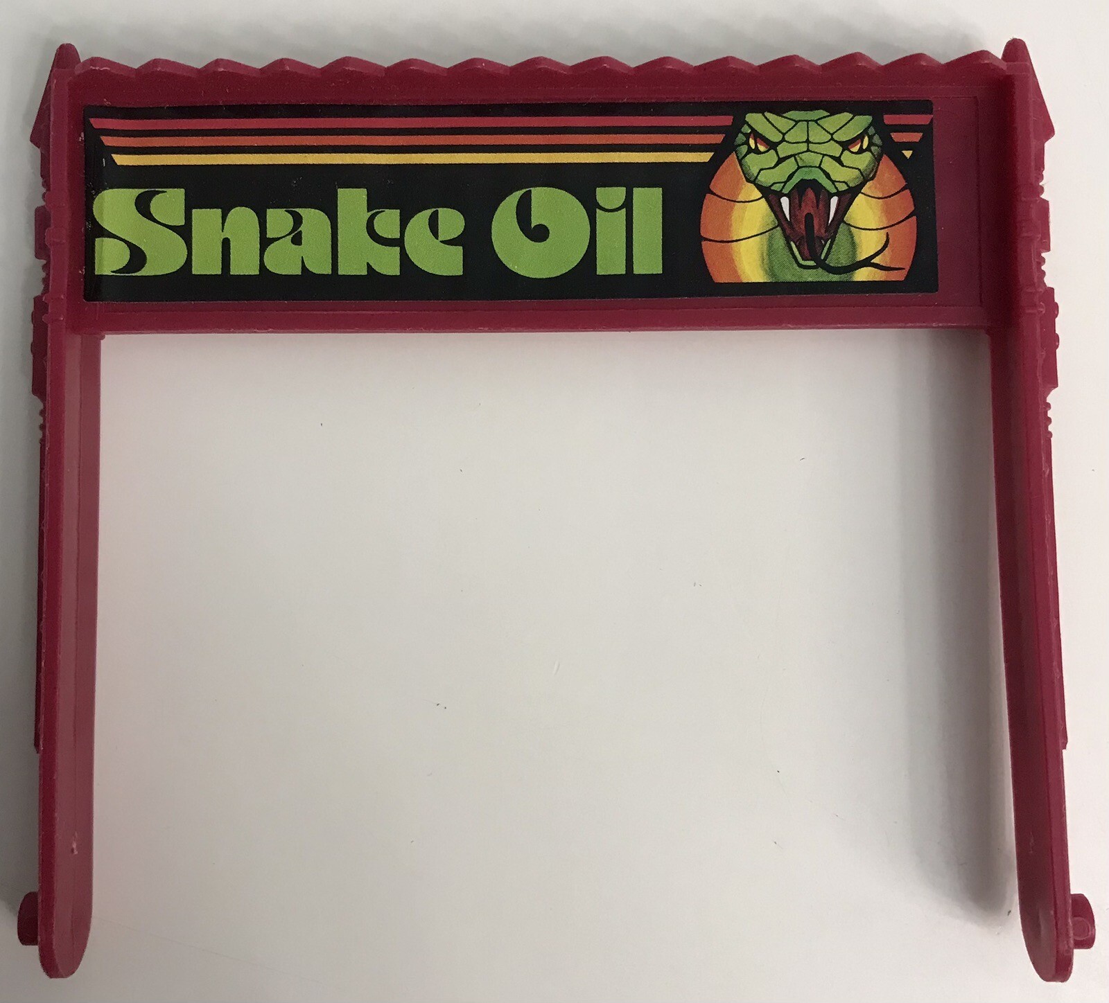 Kenner M.A.S.K Original Part SNAKE OIL PITSTOP Catapult Sign Billboard VTG MASK