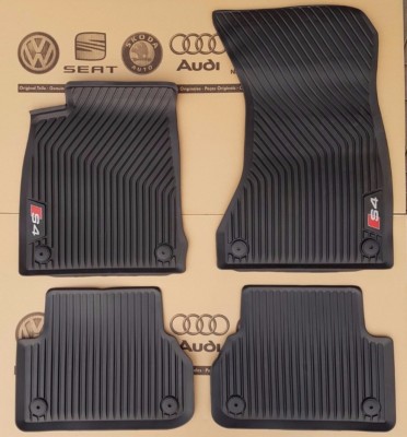 original Audi S4 Fußmatten A4 B9 8W F4 Gummimatten Gummifußmatten rubber mats 