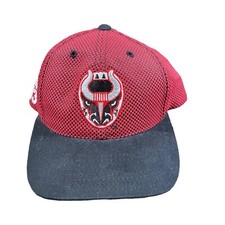 Nabisco Rally Cap Birmingham Bulls Red & Black Snapback Hat Hockey Vintage