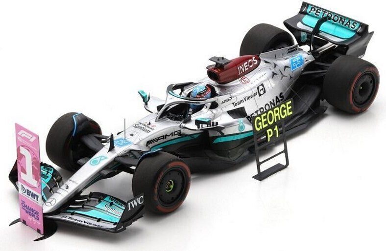 ミニカー Mercedes GP Petronas Spark 1/18 Scale 18S777 Mercedes-AMG Petronas F1 W13 Brazil 2022