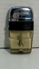 Vintage VU Scripto Hunter & Dog Flip-Top Lighter  Black Band Made in USA