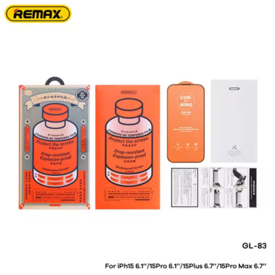 Remax Corning HD Tempered Glass Screen Protecter For iPhone 15 Pro 15 Promax