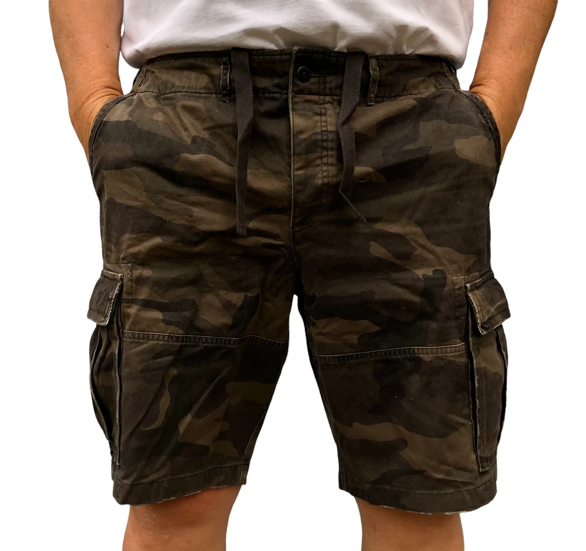 Drawstring camo shorts sale