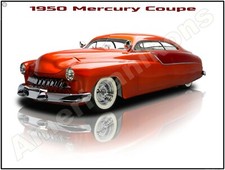1950 Mercury Coupe New Metal Sign Pristine Restoration