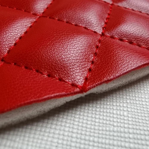 1 Yard Quilted PU Leather Car Upholstery Fabric Diamond Square Sewing Material - Picture 6 of 30