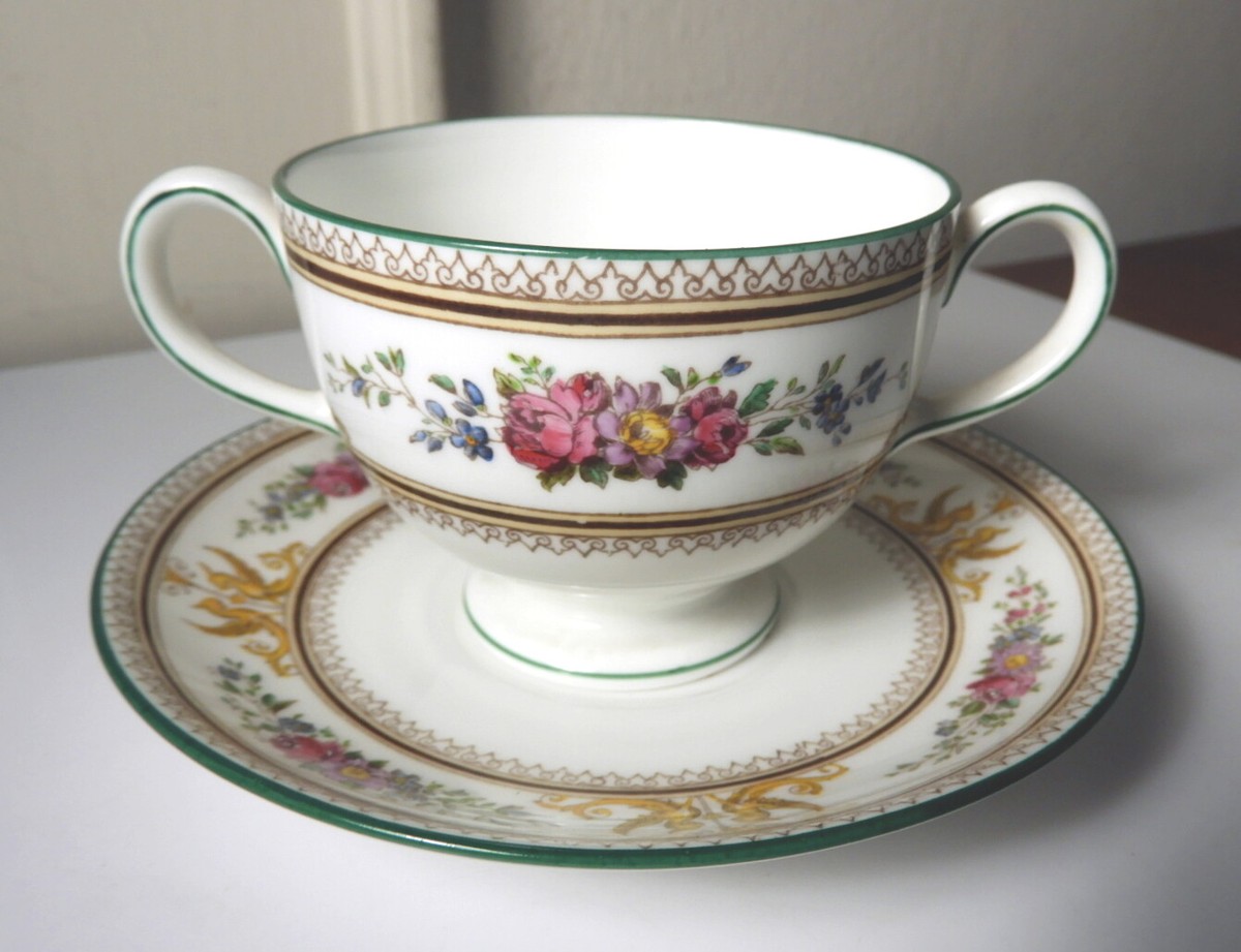 Wedgwood COLUMBIA WHITE (W595) BOUILLON Cup & Saucer(s) | eBay