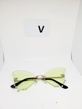 Butterfly Rimless Sunglasses uv400 protection