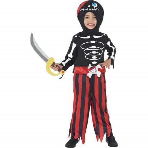 Halloween Boys Pirate Skeleton Costume