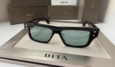 Dita GRANDMASTER SEVEN DTS 407-A-01 Black Gold Frame Blue Lens