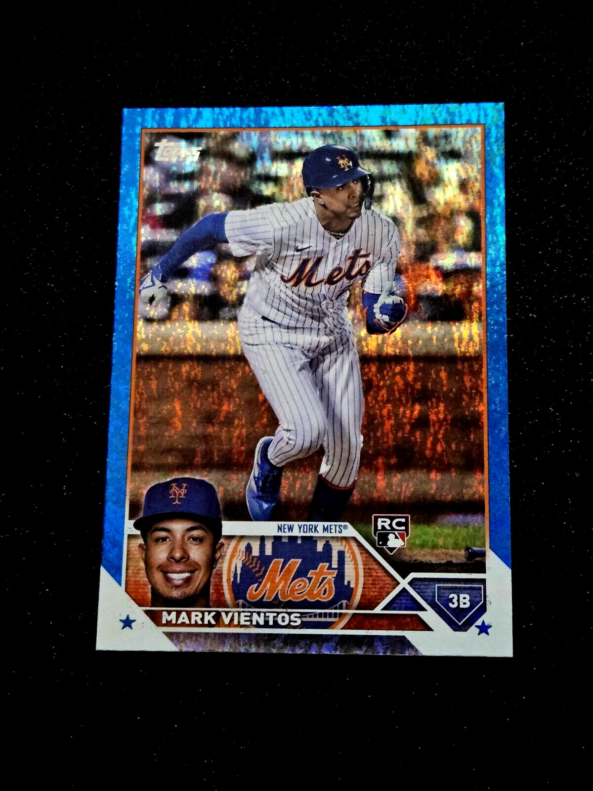 2023 Topps Rookie Blue Foilboard Mark Vientos /999 Centered Clean RC #550