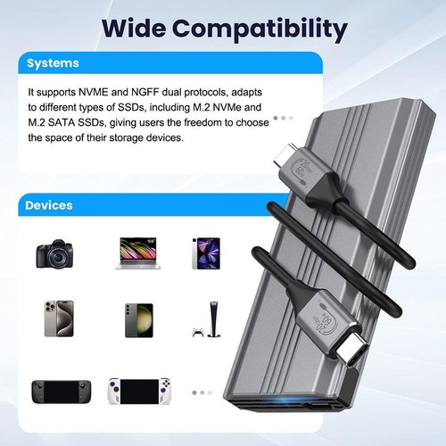 Removable Hard Drive Enclosure ToolFree USB 3.2 Hard Drive Enclosure