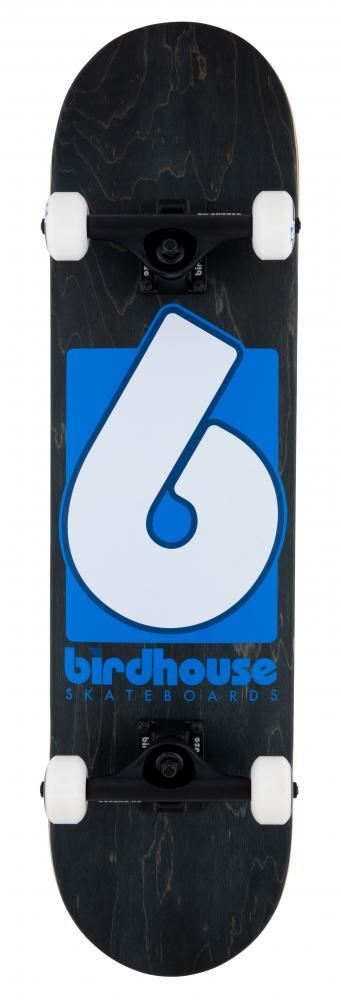 Birdhouse Stage 3 B Logo Black / Blue Complete Skateboard - 8.0""