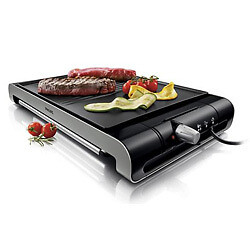 Philips HD 4419 20 mesa barbacoa parrilla eléctrica placa de parrilla negro metal 2300 W Philips HD 4419 20 mesa barbacoa parrilla eléctrica placa de parrilla negro metal 2300 W