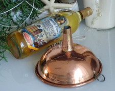 alter großer Kupfer Trichter Kupfertrichter Einfülltrichter Handarbeit Ø18 cm