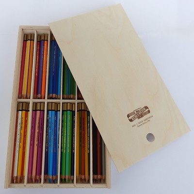 72 Künstler Farbstifte KOH-I-NOOR Polycolor im praktischen Holzkasten