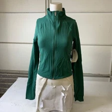 ATHLETA Salutation Crop Jacket Women's Size US S Trillium Green