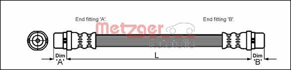 Fits METZGER 4114794 BRAKE JOSE