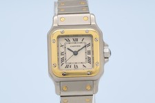 Cartier Santos White Dial on Stainless Steel & Yellow Gold 1170902