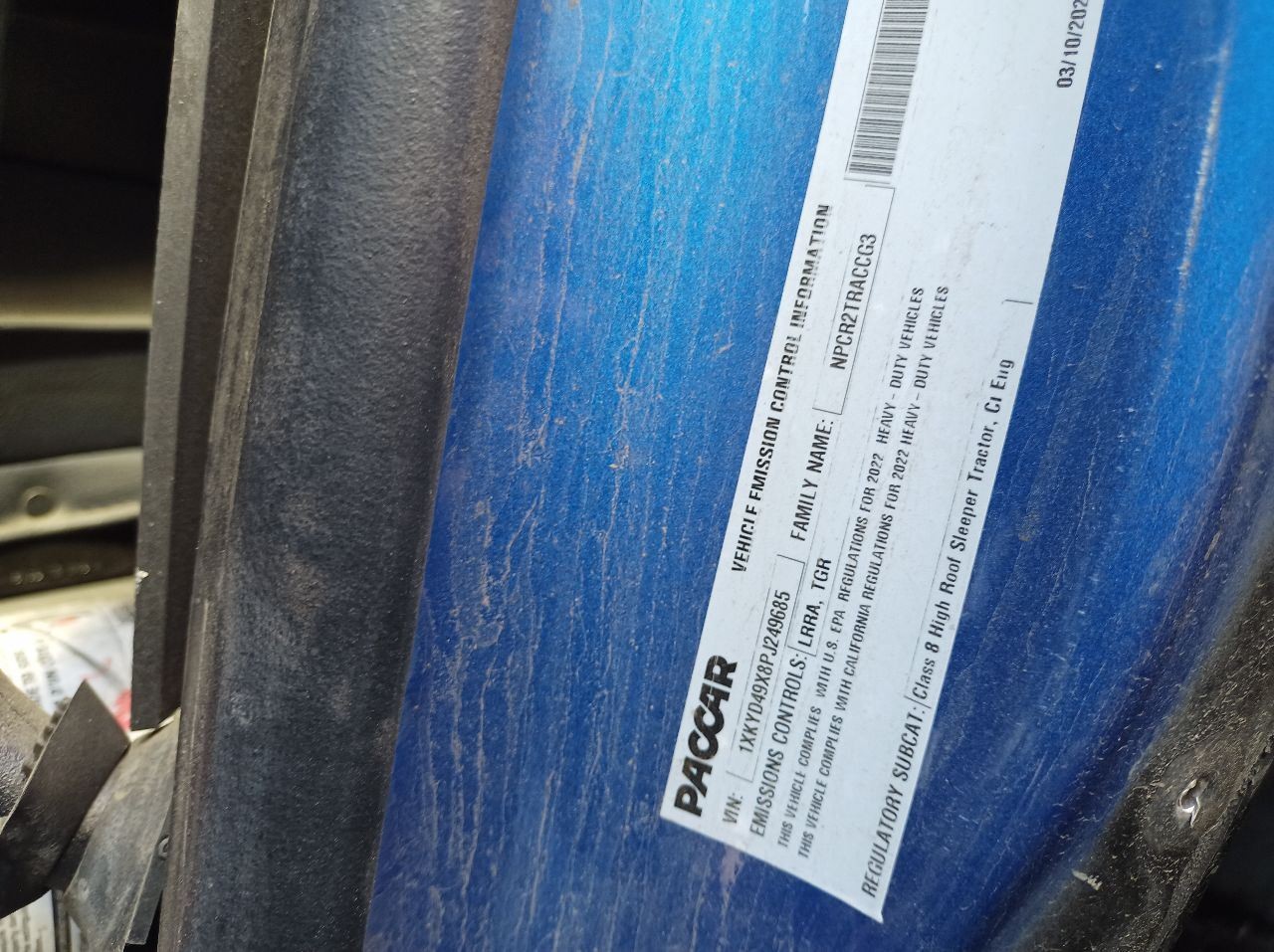 2023 Kenworth T680 Right Passenger Side View Mirror  (12227010