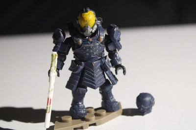 Mega Construx Halo Custom Spartan Yoroi Windblown Mask w/ Yokai Helmet