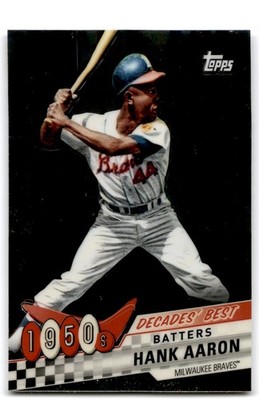 2020 Topps Decades' Best Chrome Hank Aaron Milwaukee Braves #DBC-20