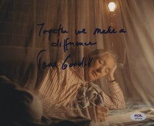 Jane Goodall signed 8x10 photo PSA