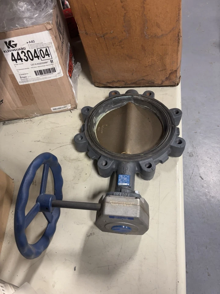 NEW 8” NIBCO LD-2000-5 DI LUG STYLE GEAR OP BUTTERFLY VALVE - Image 4 of 4
