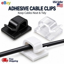 Self Adhesive Cable Clips Cord Holder  Wire Organizer Cable Management Clamp